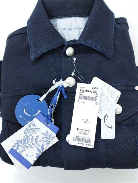L084b [未使用品] JACOB COHEN ヤコブコーエン デニムジャケット XS インディゴ系 81700 ストレッチ | アウター N_画像6