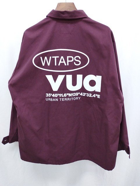 L100b [人気] WTAPS ダブルタップス ロングスリーブ ツイル プロテクト 03 ワインレッド 232WVDT-SHM04 | アウター N_画像2