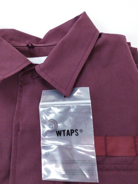 L100b [人気] WTAPS ダブルタップス ロングスリーブ ツイル プロテクト 03 ワインレッド 232WVDT-SHM04 | アウター N_画像8