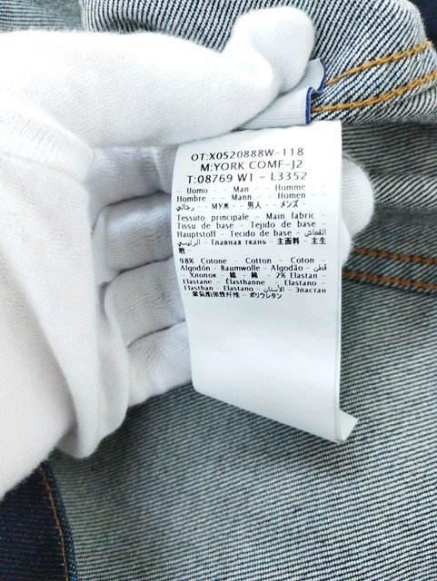 L085b [未使用品] JACOB COHEN ヤコブコーエン デニムジャケット XS インディゴ 81701 ストレッチ | アウター N_画像5