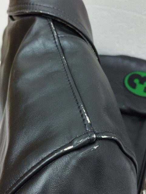 F641d [未使用品] COMME des GARCONS × Lewis Leathers レザージャケット 42 ブラック ライトニング KZ-J004-051-1-6 | アウター QX_画像7