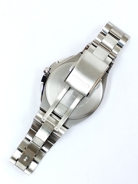 F537 [動作品] CITIZEN シチズン 腕時計 シルバー×ブラック アテッサ AT3010-55E クロノグラフ | Q★_画像5