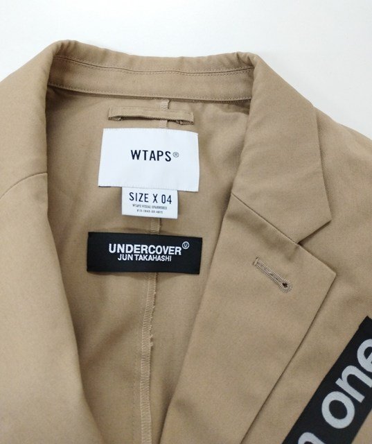 L088b [コラボ] WTAPS × UNDERCOVER ダブルタップス × アンダーカバー ONE ON ONE JACKET 04 ベージュ | アウター N_画像3