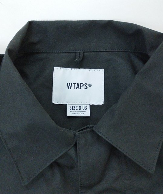 L087b [人気] WTAPS ダブルタップス FLYERS ミリタリーシャツジャケット 03 ブラック 211BRDT-SHM03 | アウター N_画像3