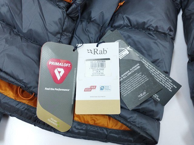 G658b [秋冬][人気] Rab ラブ ジャケット L グレー×ブラック Cirrus Ultra Hoody QIP-21 | アウター G_画像6