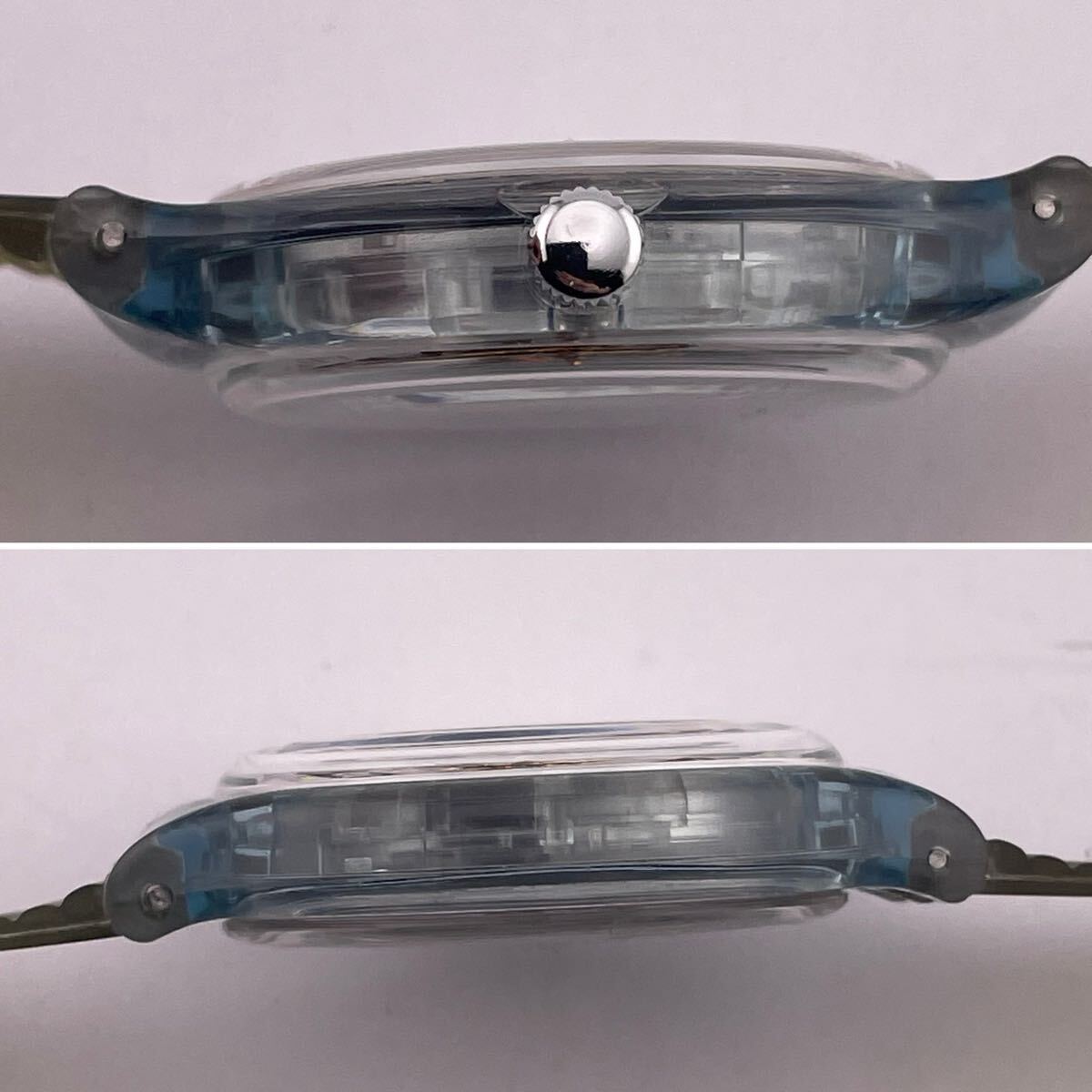 腕時計 swatch SWISS SWATCH AG 1991スケルトン 自動巻き 稼働品 ケース付き 【S84051-SJ330】_画像4