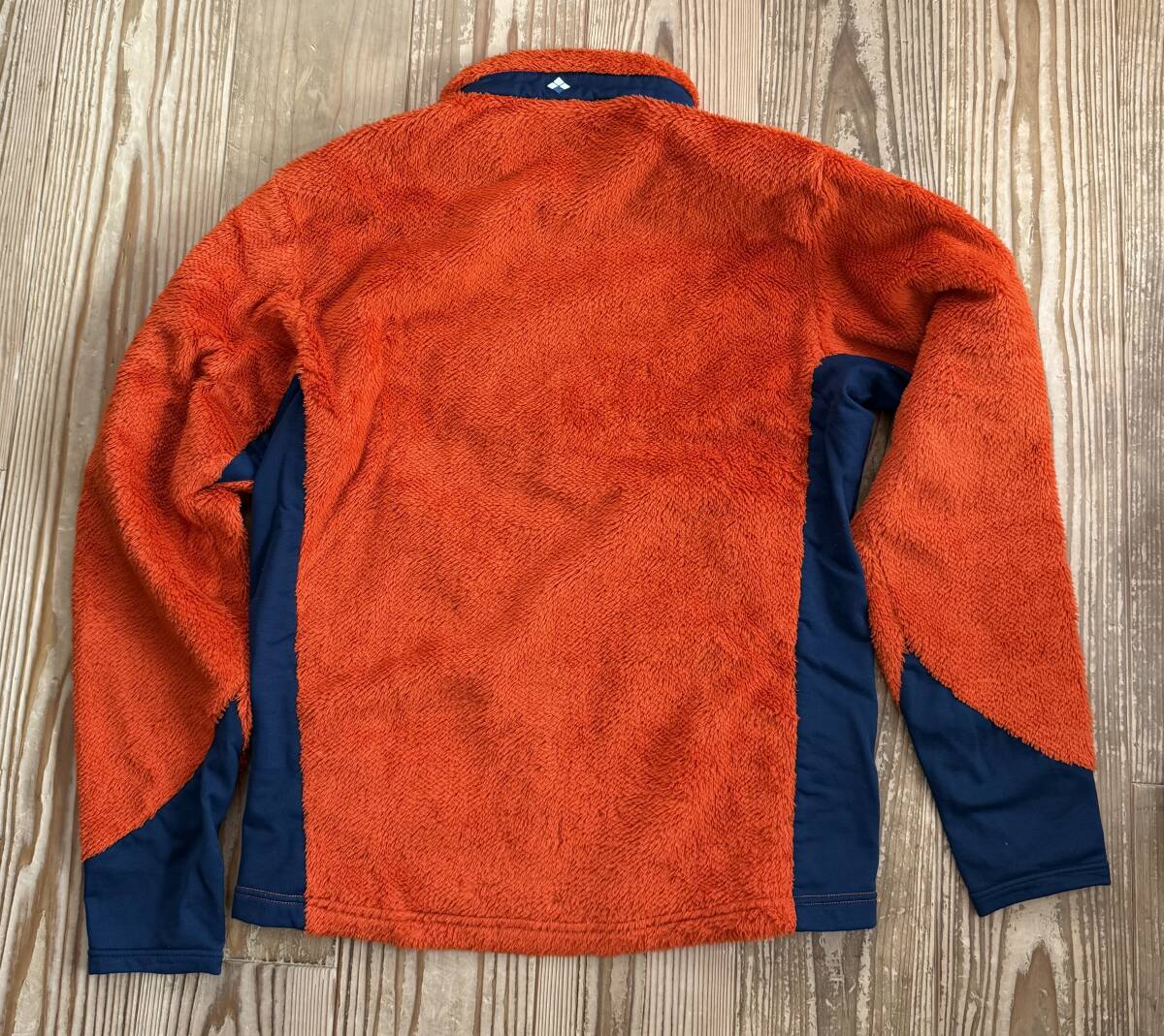 mont-bell(モンベル) クリマエア ジャケット メンズ Lサイズ オレンジ × ネイビー_画像2