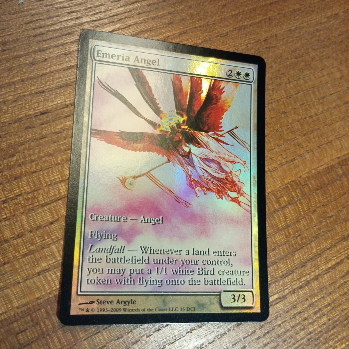 エメリアの天使　1枚 foil テキストレス_画像1