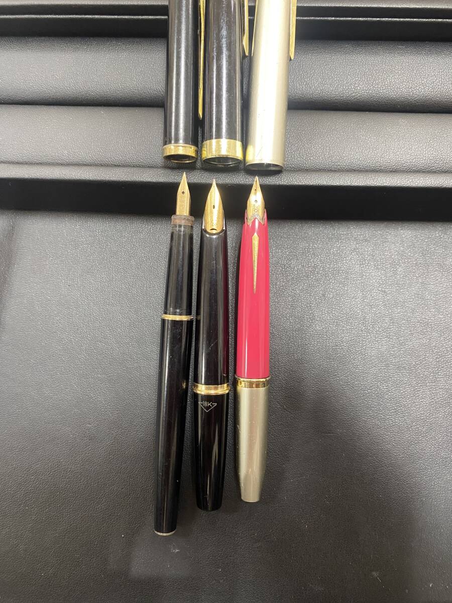 #4633A　ボールペン・万年筆　8本セット　内2本　18K刻印　内1本　14K刻印_画像4