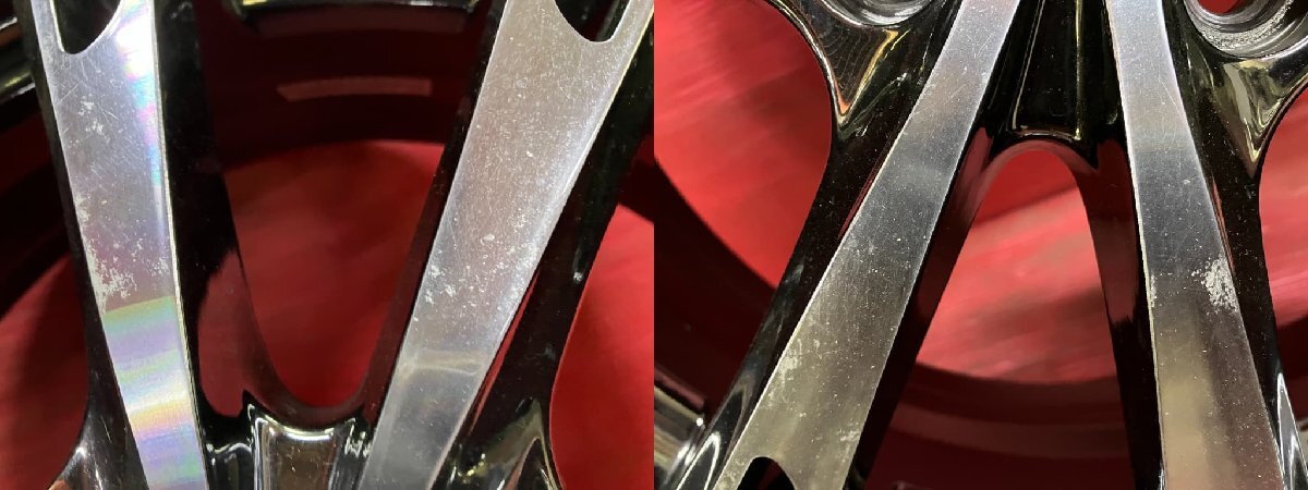 【送料無料】中古 社外 レアマイスター 17x5.5+45 100/4H アルミホイール4本SET 【55583230】_画像5