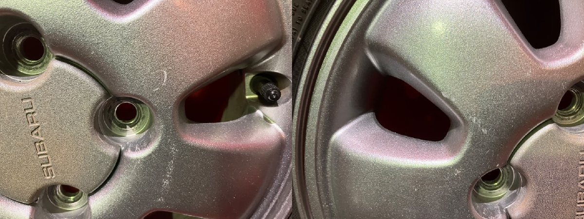 【送料無料】中古 スバル サンバーディアスワゴン純正 155/70R13 13x4.5+46 100/4H タイヤ&ホイール4本SET 【65471374】_画像5