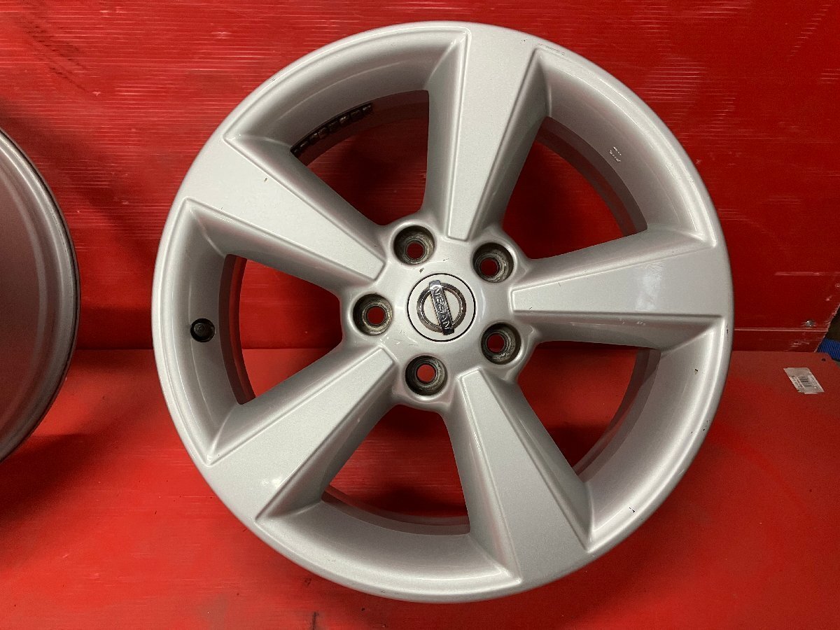 【送料無料】中古 ニッサン デュアリス純正 17x6.5+40 114.3-5H プレサージュ等 アルミホイール4本SET【46031875】_画像6