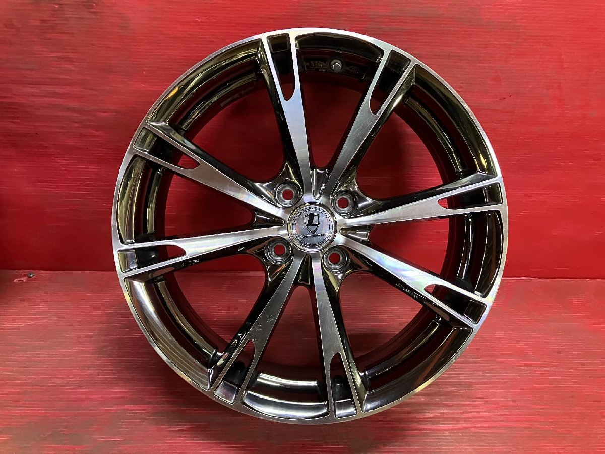 【送料無料】中古 社外 レアマイスター 17x5.5+45 100/4H アルミホイール4本SET 【55583230】_画像2