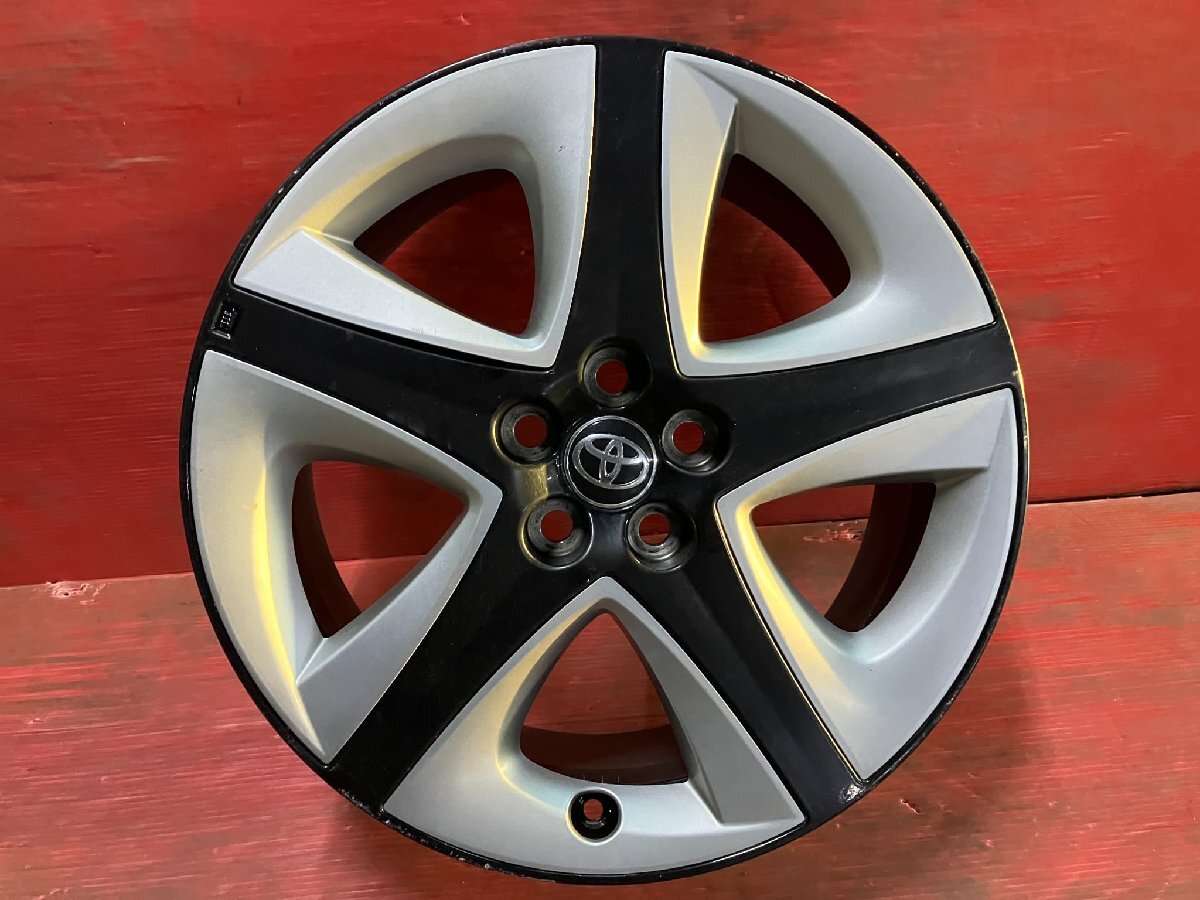 【送料無料】中古 トヨタ 50系 プリウス純正 17x7.0+50 100/5H アルミホイール4本SET 【55583260】_画像4