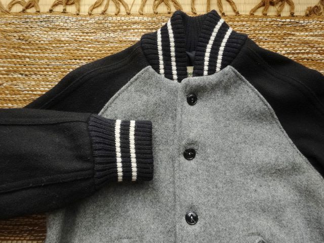 SKOOKUM BEAMSBOY 別注 ボタン スタジャン アワードジャケット 32 米国製_画像3