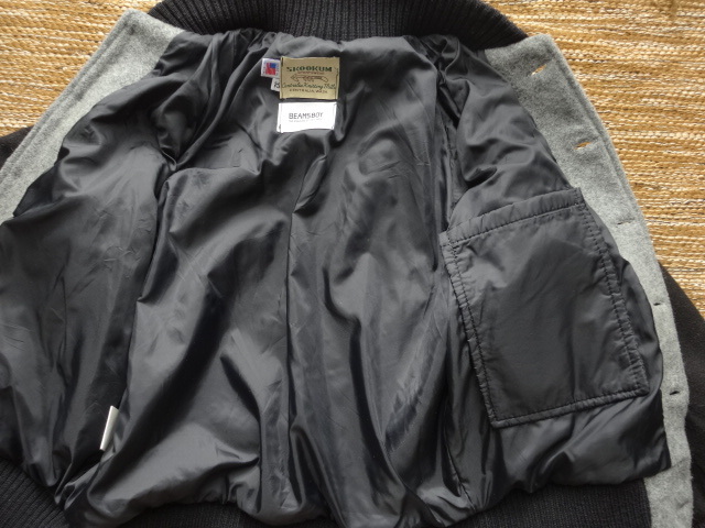 SKOOKUM BEAMSBOY 別注 ボタン スタジャン アワードジャケット 32 米国製_画像6