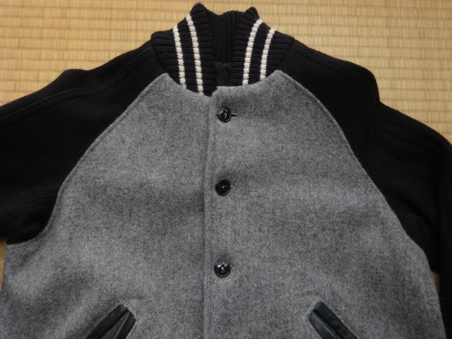 SKOOKUM BEAMSBOY 別注 ボタン スタジャン アワードジャケット 32 米国製_画像8