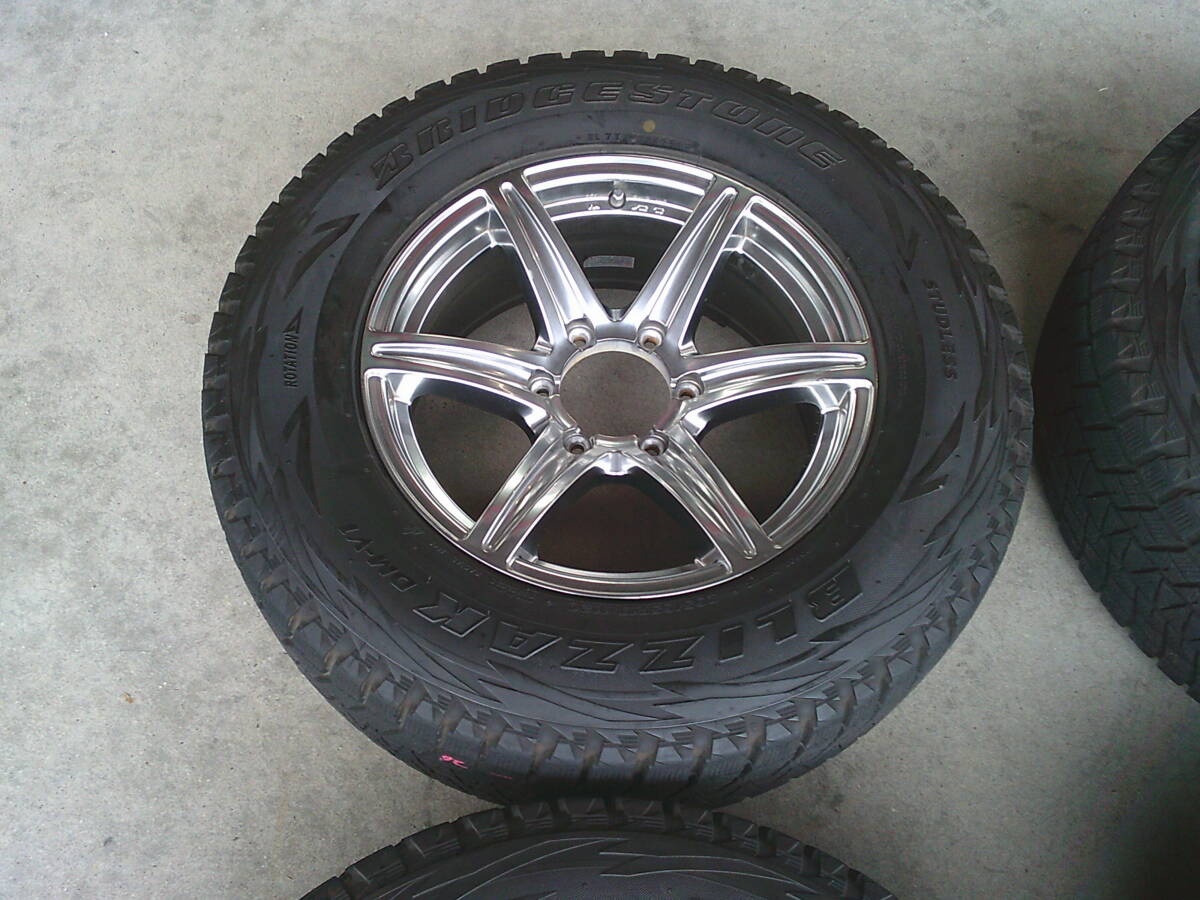 【スタッドレスSET】スポークホイール 17インチタイヤホイール【4本セット】265/65R17 ランドクルーザープラド ハイラックス 120_画像5