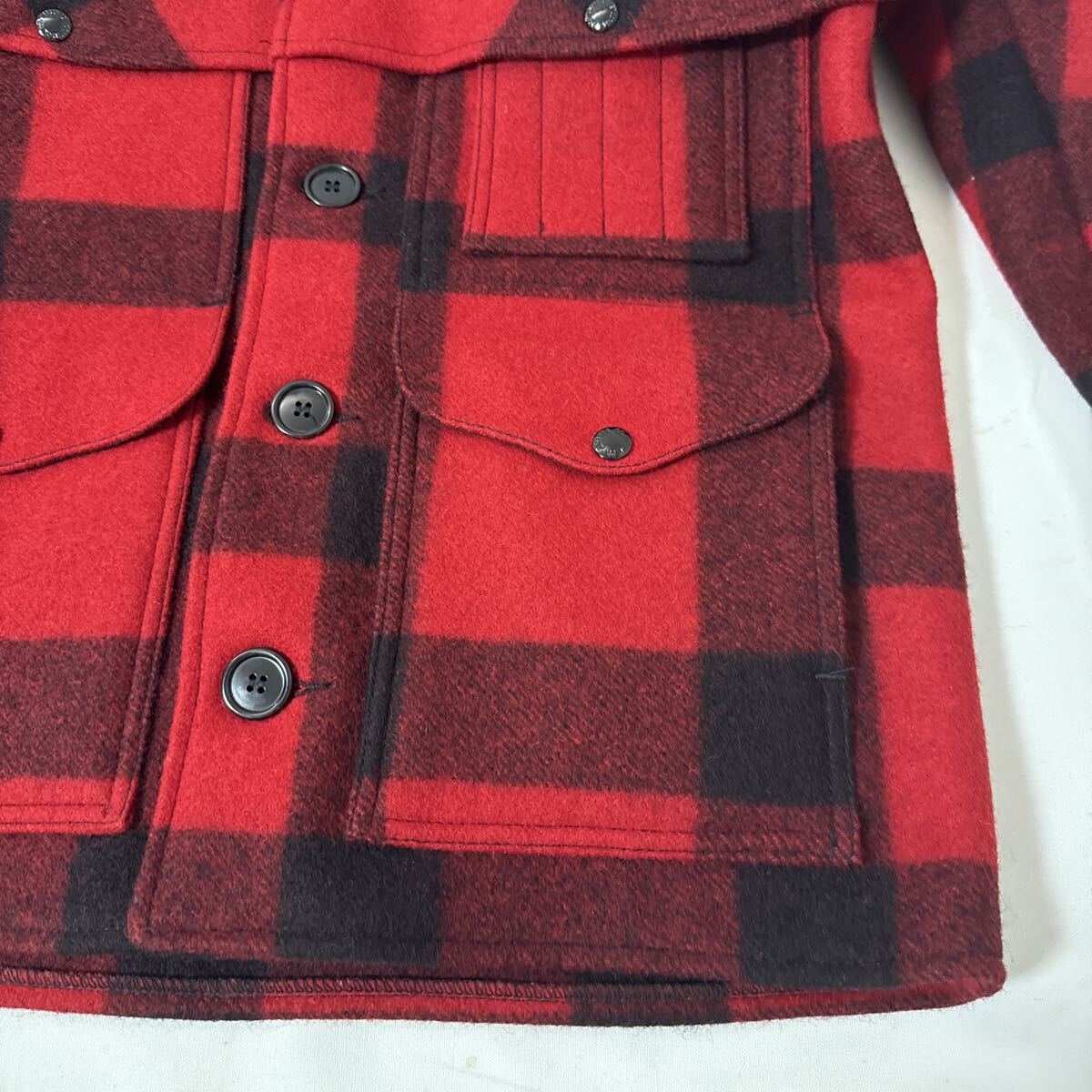 新品同様 アメリカ 製 FILSON ダブルマッキーノ ジャケット 38 フィルソン ウール クルーザー USA製 _画像8