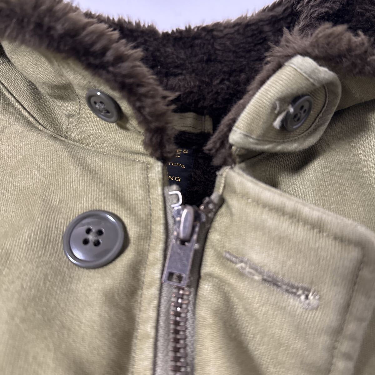 美品 wacko maria N-1 デッキ ジャケット L ワコマリア deck jacket 裏地 全体 ボア 23 24 aw_画像6