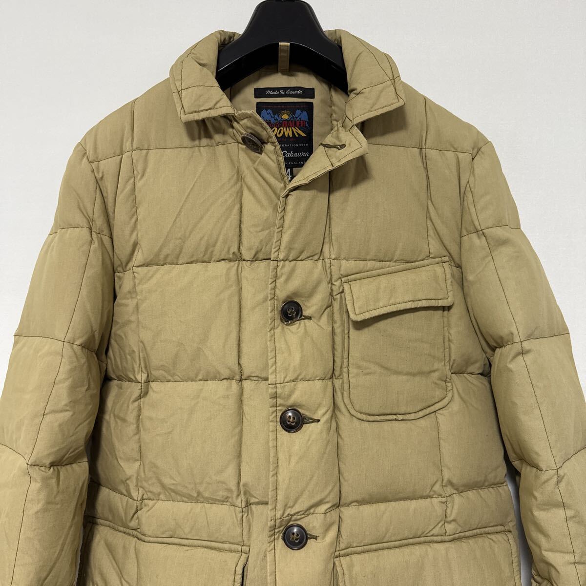 美品 カナダ 製 ナイジェルケーボン エディーバウアー ダウン ジャケット 44 日の出タグ Eddie Bauer down Nigel Cabourn jacket_画像2