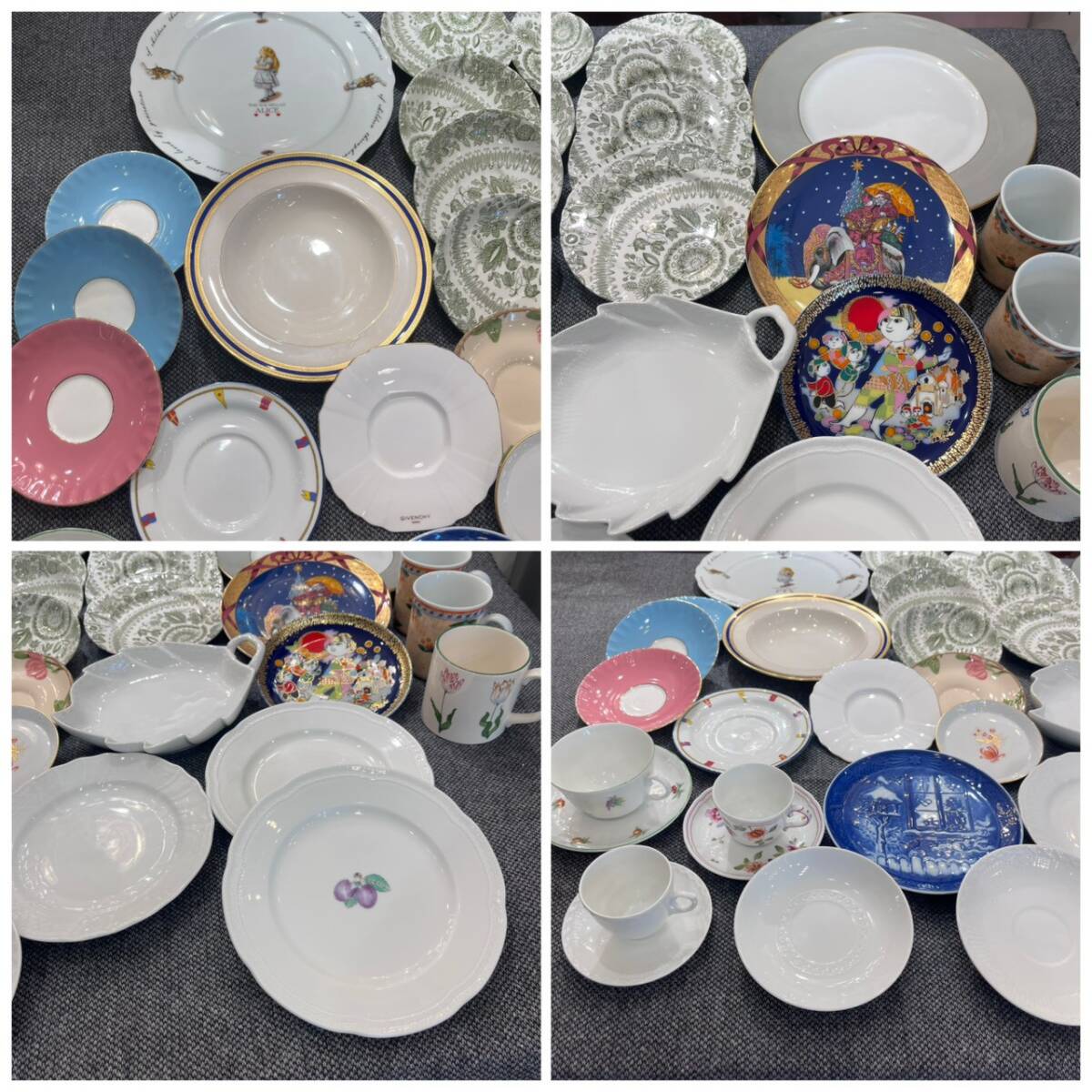 【 まとめ 】 洋食器 まとめ売り 64点 カップ＆ソーサー 大皿 プレート ロイヤルコペンハーゲン ジノリ ロイヤルアルバート MINTON_画像4