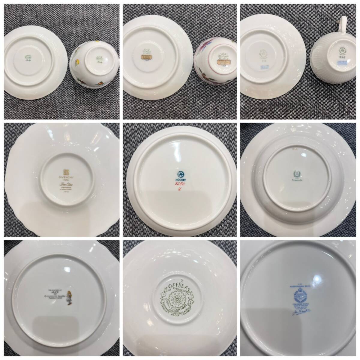 【 まとめ 】 洋食器 まとめ売り 64点 カップ＆ソーサー 大皿 プレート ロイヤルコペンハーゲン ジノリ ロイヤルアルバート MINTON_画像6