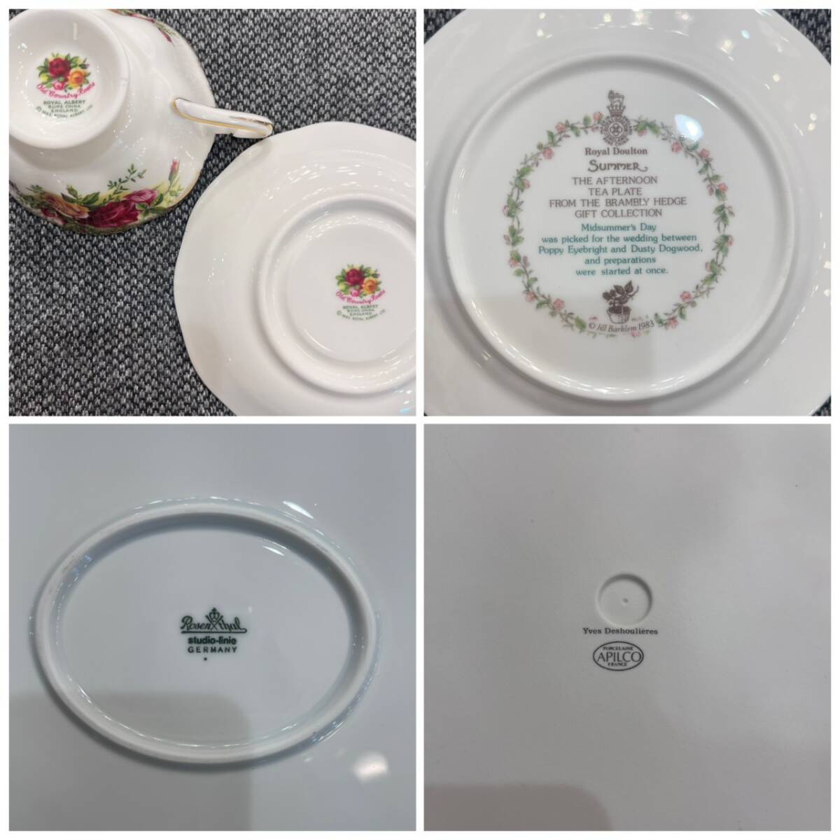 【 まとめ 】 洋食器 まとめ売り 64点 カップ＆ソーサー 大皿 プレート ロイヤルコペンハーゲン ジノリ ロイヤルアルバート MINTON_画像7