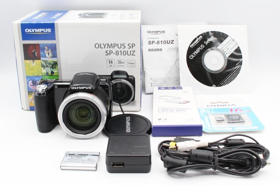 ☆★美品★オリンパス OLYMPUS SP-810UZ コンパクトデジタルカメラ 超望遠36倍ズーム 元箱付き スマホ転送OK★　♯312_画像1