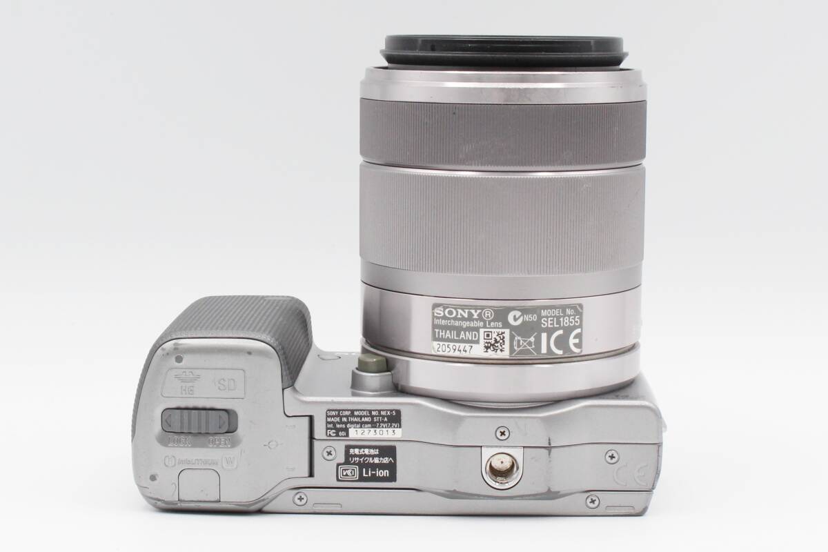 ☆★ソニー SONY NEX-5 ミラーレス一眼 シルバー E 18-55mm F3.5-5.6 OSS バッテリー ストラップ★　♯383_画像8