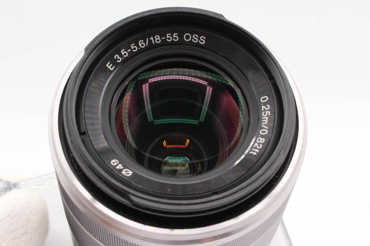☆★ソニー SONY NEX-5 ミラーレス一眼 シルバー E 18-55mm F3.5-5.6 OSS バッテリー ストラップ★　♯383_画像9