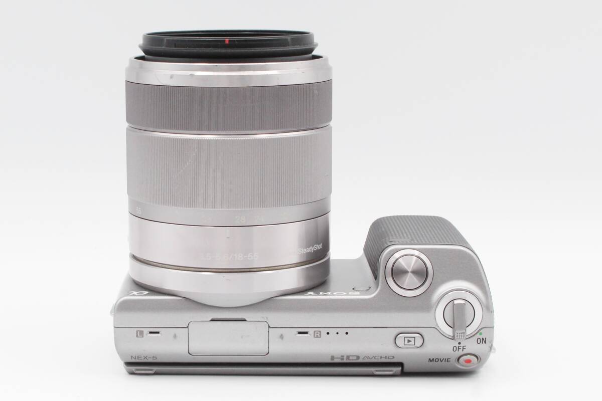 ☆★ソニー SONY NEX-5 ミラーレス一眼 シルバー E 18-55mm F3.5-5.6 OSS バッテリー ストラップ★　♯383_画像7