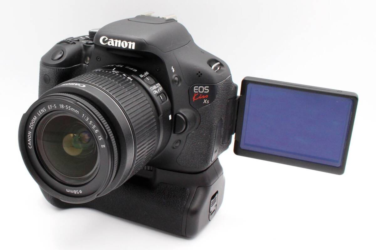 ☆★極上美品★キヤノン Canon EOS kiss x5 デジタル一眼レフ バリアングル液晶 バッテリーグリップ スマホ転送OK★　♯292_画像2