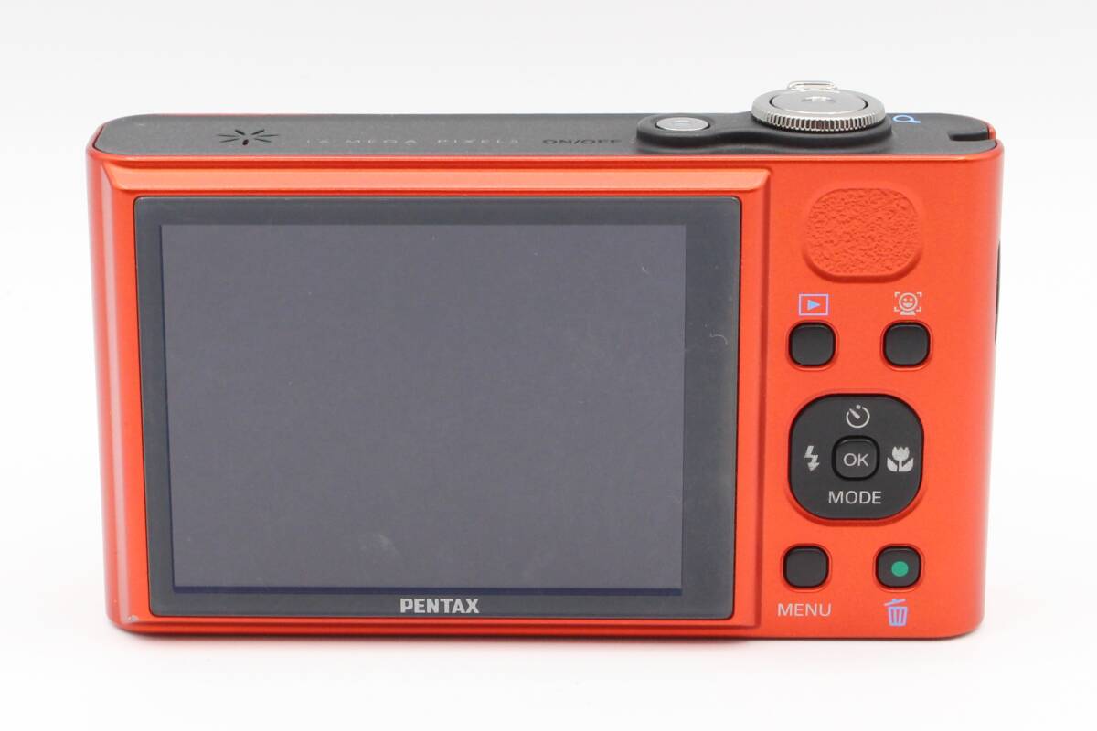☆★良品★ペンタックス PENTAX オプティオ Optio RZ18 コンパクトデジタルカメラ 動作品 バッテリー付属 オレンジ★　♯387_画像4