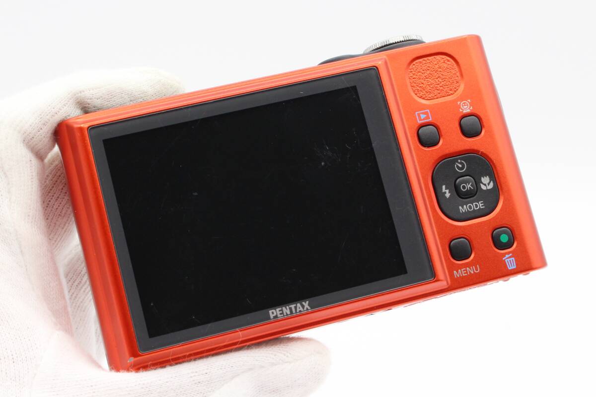 ☆★良品★ペンタックス PENTAX オプティオ Optio RZ18 コンパクトデジタルカメラ 動作品 バッテリー付属 オレンジ★　♯387_画像10