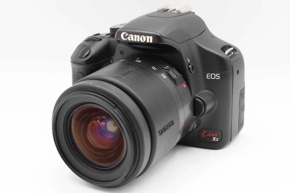 ☆★《ショット数227回 》★キヤノン Canon EOS kiss X2 レンズキット デジタル一眼レフ SDカード スマホ転送OK★♯313339_画像1