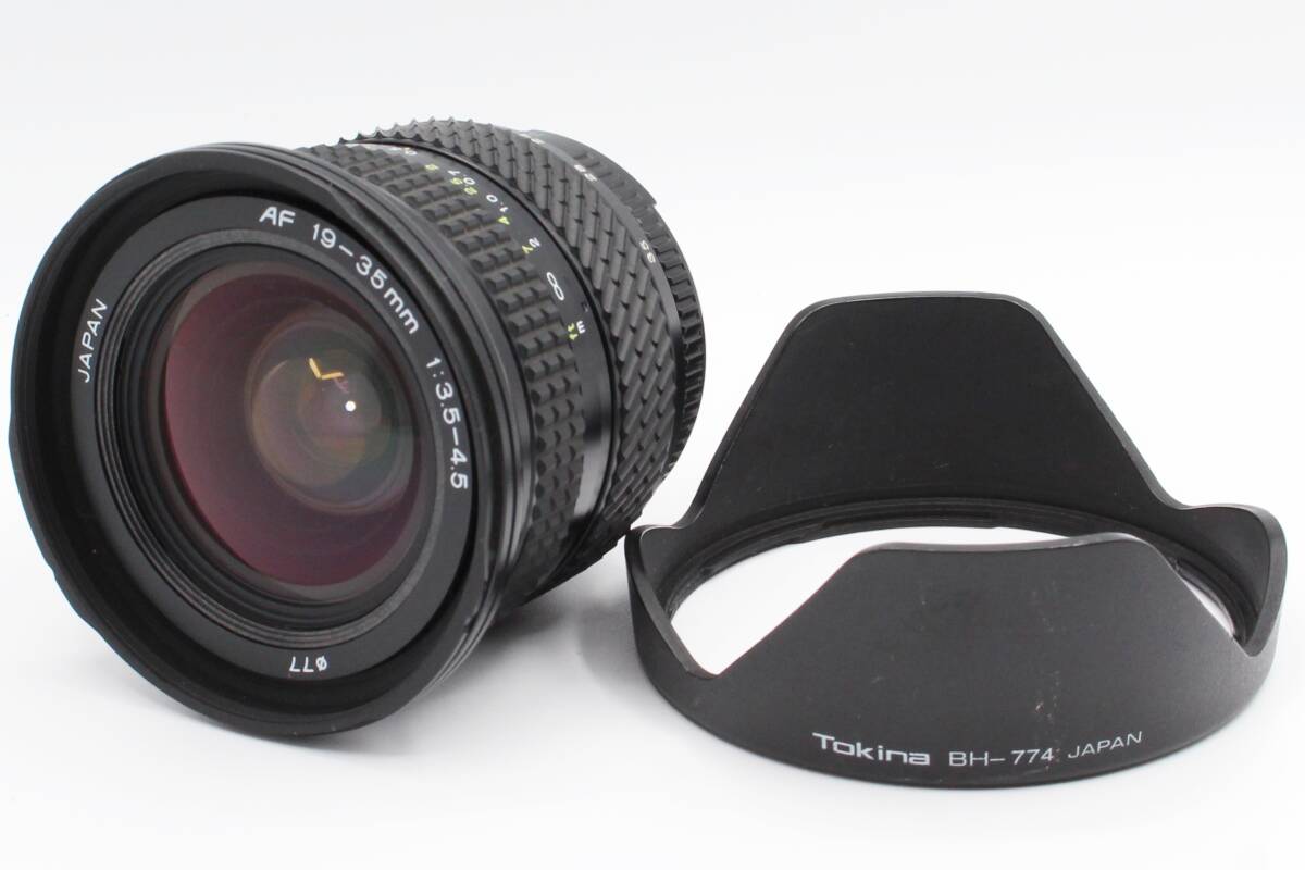 ☆★希少品★Tokina トキナー AF 19-35mm F3.5-4.5 nikon ニコン レンズフード 動作確認済 現状品★ ♯396_画像1