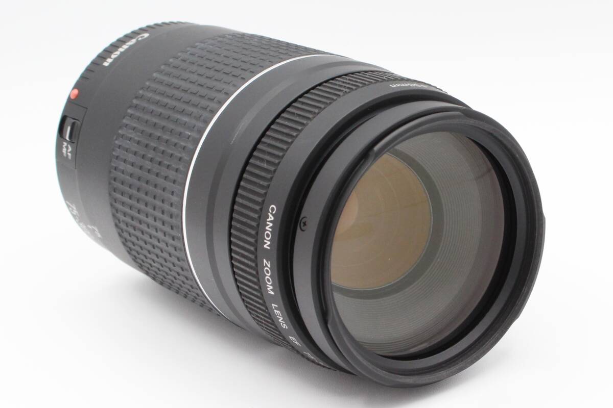 ☆★極上美品★Canon キヤノン EF 75-300mm F4-5.6 iii 望遠ズームレンズ レンズ前キャップ 動作確認済★　♯395_画像2