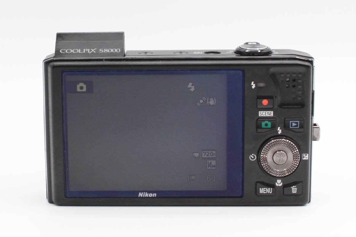 ☆★Nikon ニコン COOLPIX クールピクス S8000 コンパクトデジタルカメラ ブラック 動作確認済 ★　♯392_画像4
