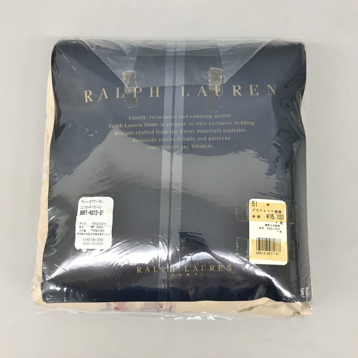  Ralph Lauren RALPH LAUREN темно синий four ta- покрытие D.. чехол на футон 190×210cm двойной размер tere-z цветочный нераспечатанный 2511LS138