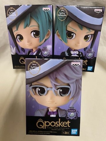 ◎ BANDAI バンダイ Disney ディズニー ツイステ オクタヴィネル寮 アズール ジェイド フロイド フィギュア ３個セット 未開封品_画像1