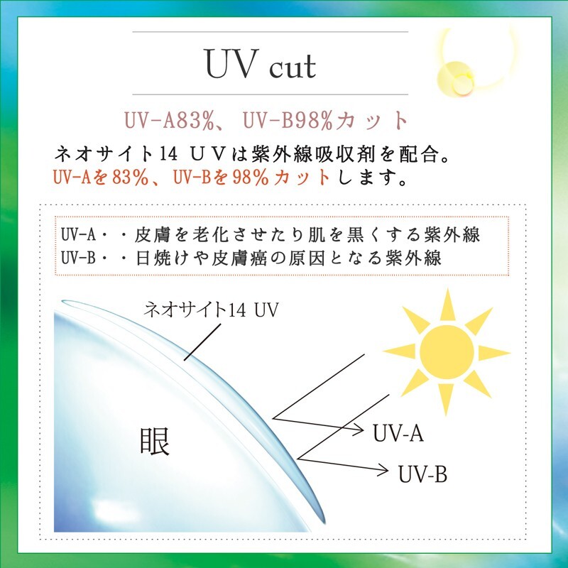 コンタクトレンズ アイレ ネオサイト14 UV 2week 2週間使い捨てコンタクトレンズ_画像3