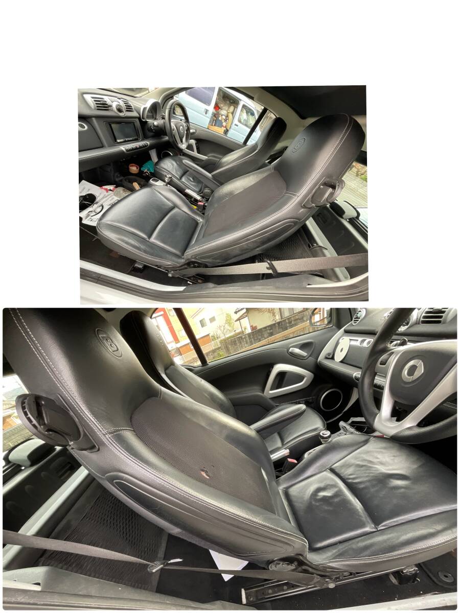 MCC スマート　smart 451 ブラバス　BRABUS 左右　革シート　シートヒーター付き　_画像6