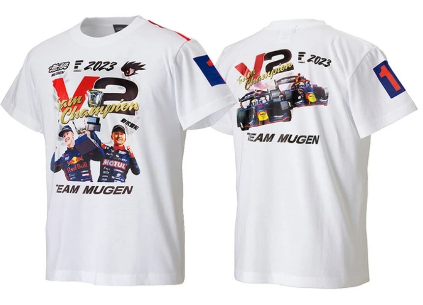 スーパーフォーミュラTEAM MUGEN 23 チャンピオンTシャツ Mサイズ 新品未開封 無限/ホンダ/HRC/野尻智紀/リアムローソン_画像1
