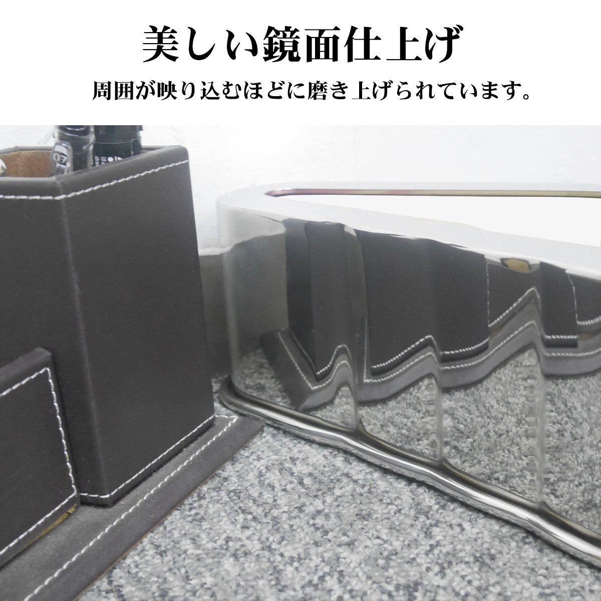 1円 アンドン バスマーク 行燈 行灯 ウイングマーク 文字なし 鏡面仕上げ フロントアンドン ステンレス デコトラ 小_画像5