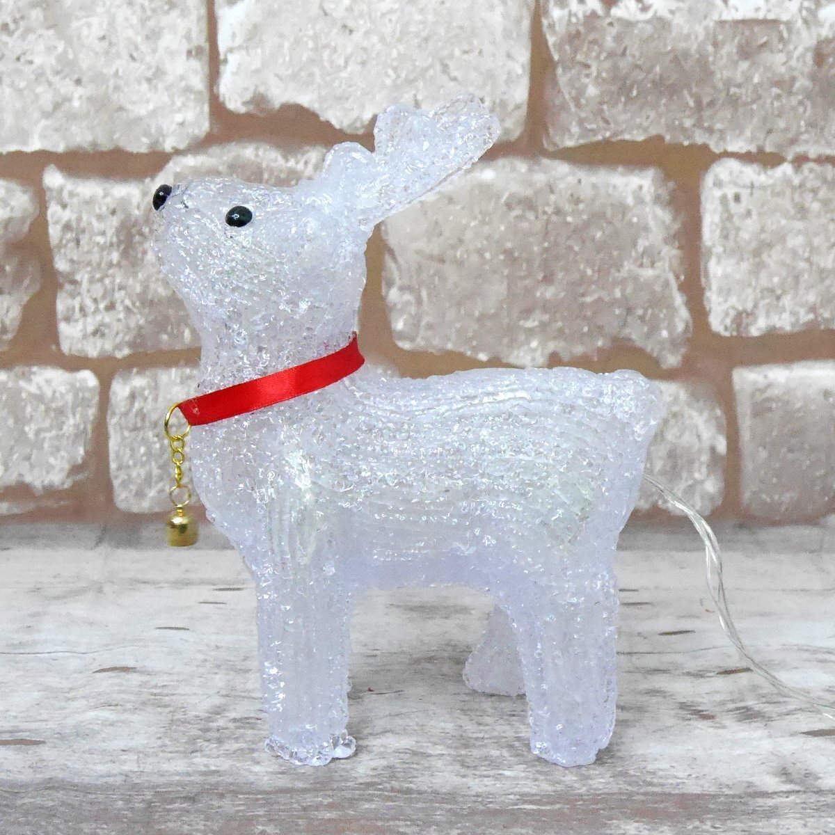 1円 可愛いトナカイ24cm クリスマス LEDイルミネーション モチーフライト LEDライト オブジェ 立体 3D ガーデニング TAC-01_画像5