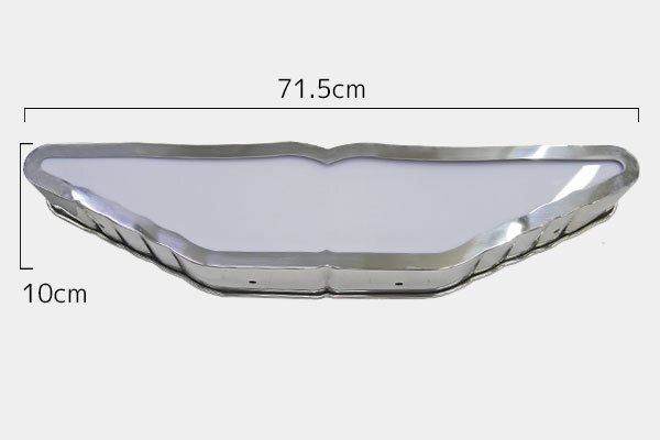 1円 アンドン バスマーク 行燈 行灯 ウイングマーク 文字なし 鏡面仕上げ フロントアンドン ステンレス デコトラ 小_画像8