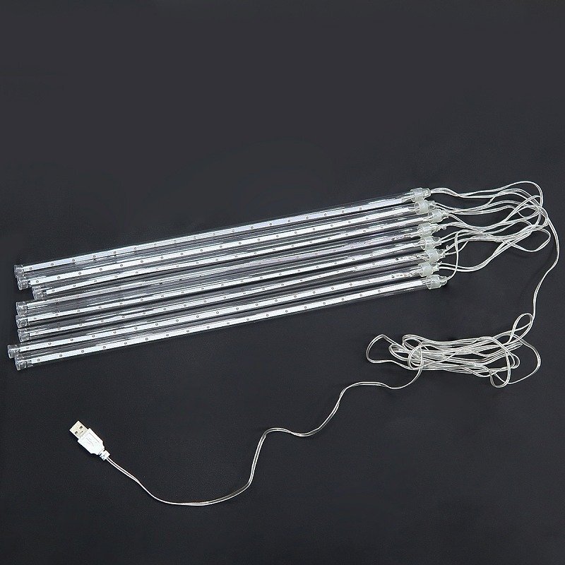 [KR-11-2] текущий .LED illumination snow four ru...50cm 16 шт. комплект USB голубой . дом час водонепроницаемый веранда закрытый наружный зима 