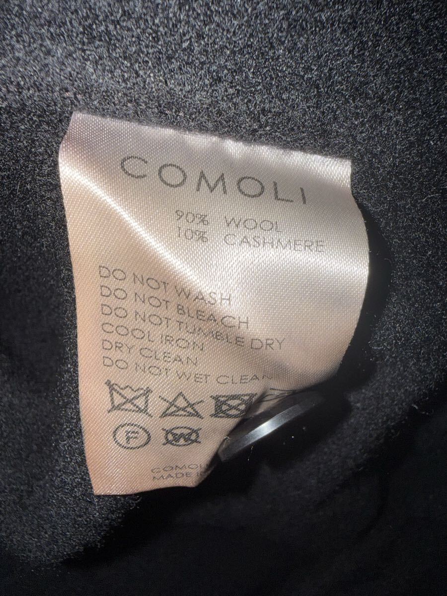 COMOLI ウール　カシミヤ　オールインワン　ブラック　143000円　3 A03-01009 コモリ　ジャンプスーツ　つなぎ_画像8