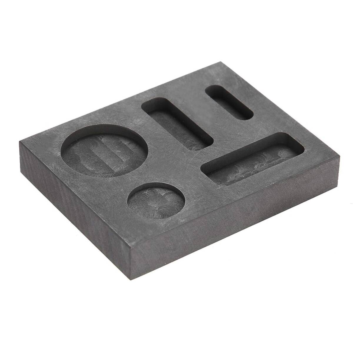 Kafuty-1 黒耐熱黒鉛るつぼ、るつぼ型、金属金用安定性5溝_画像1